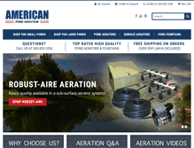 Tablet Screenshot of americanaeration.com